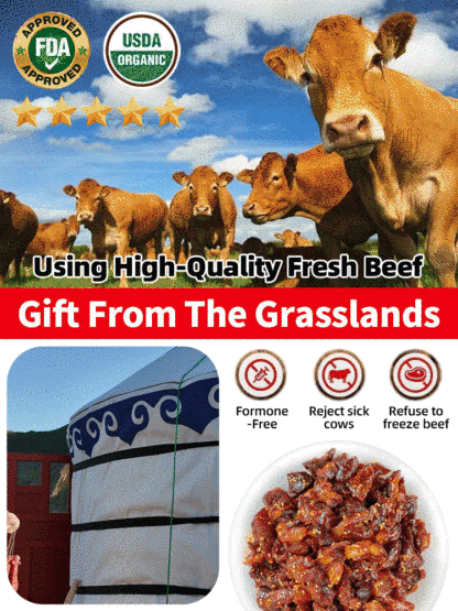 Inner Mongolia grassland specialty: air-dried beef tendons