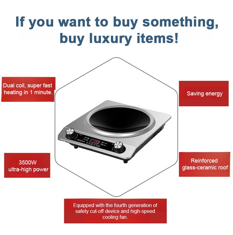 High-Power Induction Cooker - Fast Heating Plug & Play Cooktop