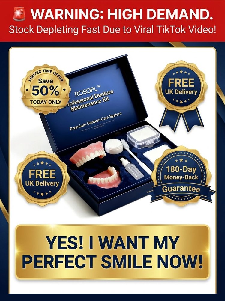 Professional Denture Set - Medical-Grade Full Tooth Replacement Solution