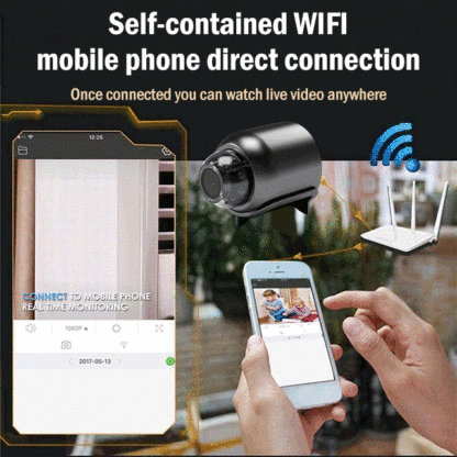✅🤖Ultra-clear wireless WiFi camera for discreet monitoring, monitor scene dynamics anytime, anywhere💫