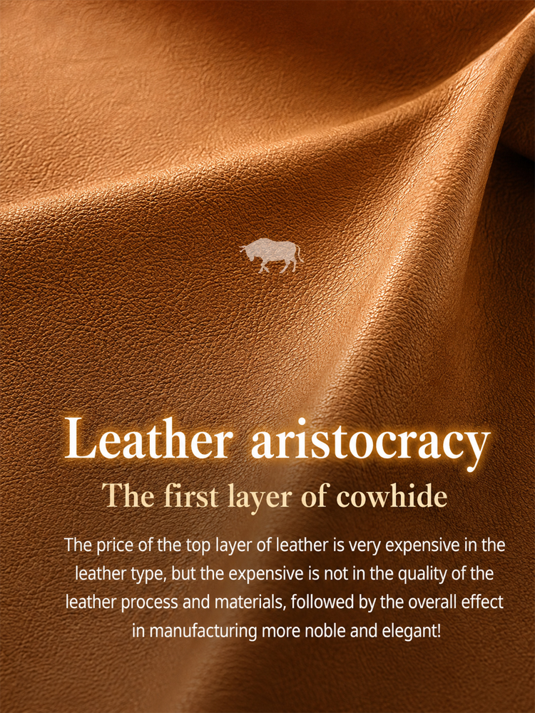 【One bag for two purposes】Cow leather messenger bag, made of cow leather, large capacity