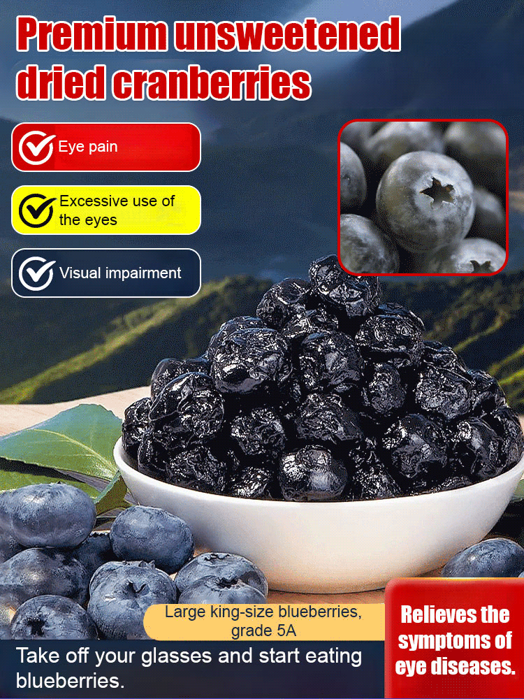 Premium sugar-free blueberry dried fruit