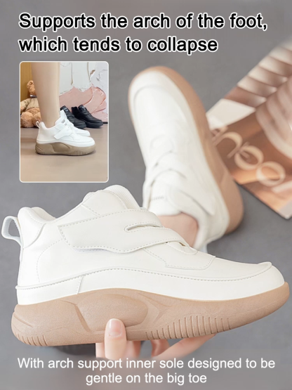 Recommended by renowned orthopedic surgeons: Velcro-fastened, high-top shoes with a thick sole🥰
