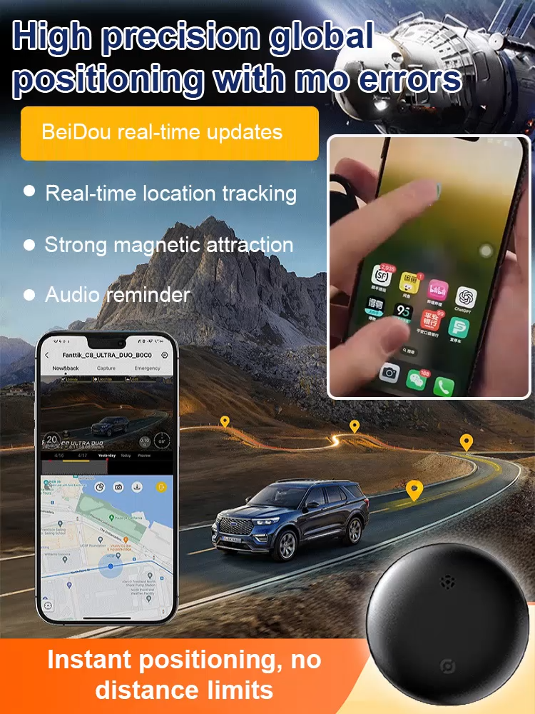 📡Mini GPS Tracker, Magnetic Installation⚙️Global Coverage and Remote Monitoring