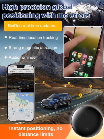 📡Mini GPS Tracker, Magnetic Installation⚙️Global Coverage and Remote Monitoring
