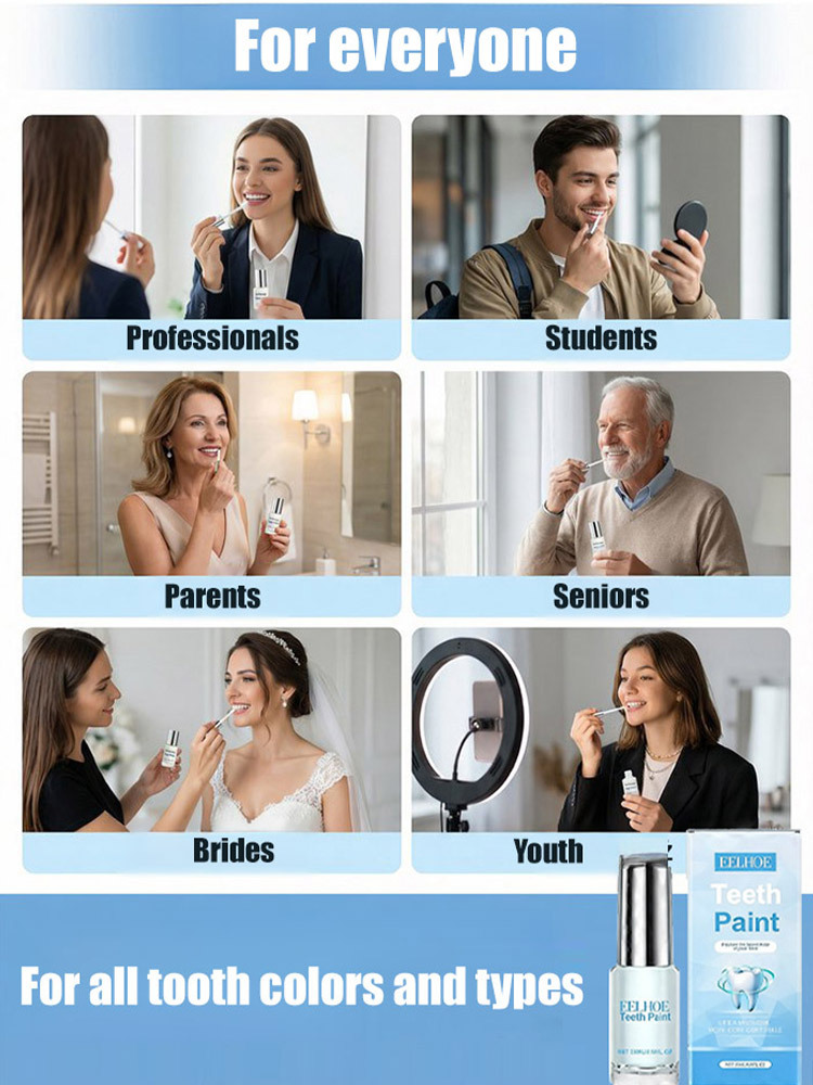 1 brush = instant whiteness ✨! Gentle & delicate formula, enamel-safe 🦷, no heavy feeling during use