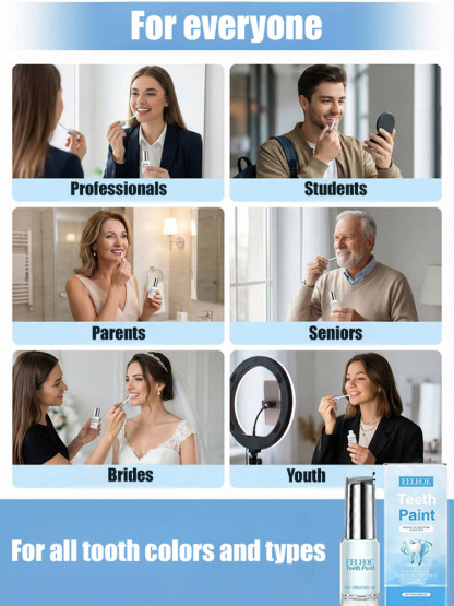 1 brush = instant whiteness ✨! Gentle & delicate formula, enamel-safe 🦷, no heavy feeling during use