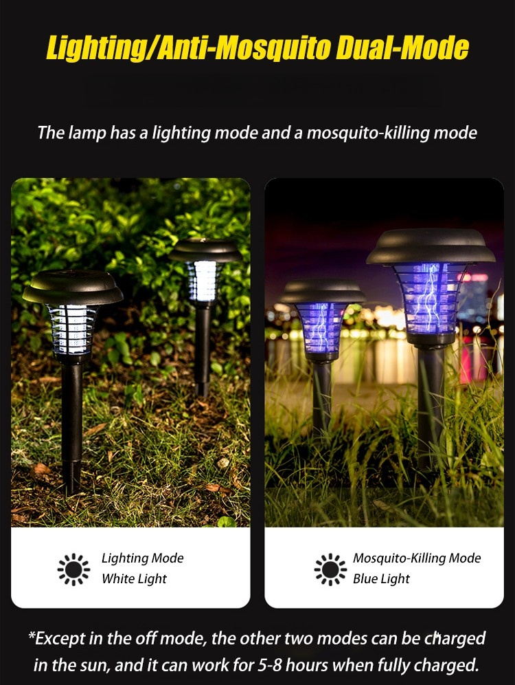 Solar Mosquito Killer Lamp - Outdoor Lighting & Insect Control Solution