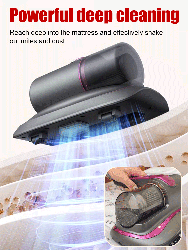 【Free trial】Kill 100% Mites & 99.9% Bacteria💯! Cordless household UV dust mite and sterilizing vacuum cleaner