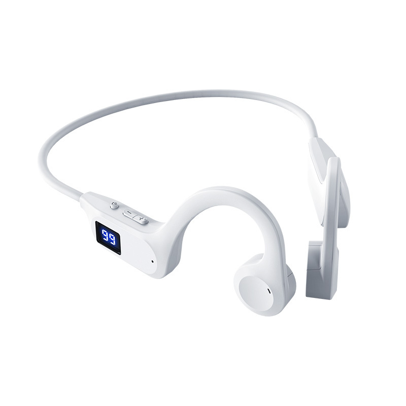 Elderly bone conduction Bluetooth headphones adopt advanced bone conduction sound transmission tech, no need to insert into ear canals 🚫, effectively get rid of ear swelling and soreness from traditional in-ear wearing 😌.