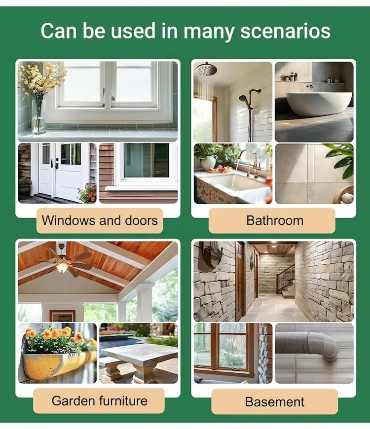 Transparent Waterproof Adhesive - Long-Lasting Leak-Proof Sealant for Home Repairs