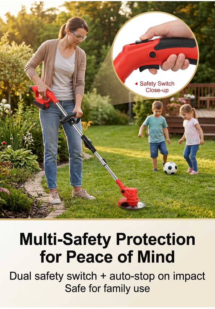 Ultra-Light Alloy-Blade Trimmer - Quick-Cut Lawn & Garden Grass Trimming Tool