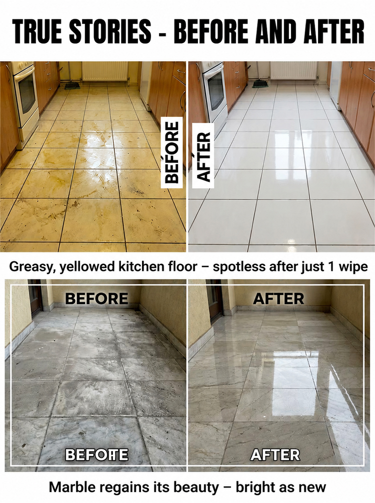 💦1-Second Instant Dissolving All-Purpose Home Floor Cleaning Sheets: Soak and wipe for effortless, rapid cleaning.