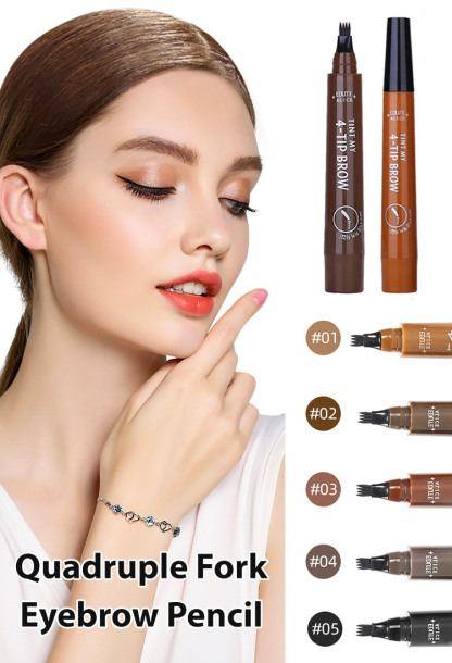 Recommended by beauty bloggers, the four-pronged bionic eyebrow pencil is easy to use and super natural