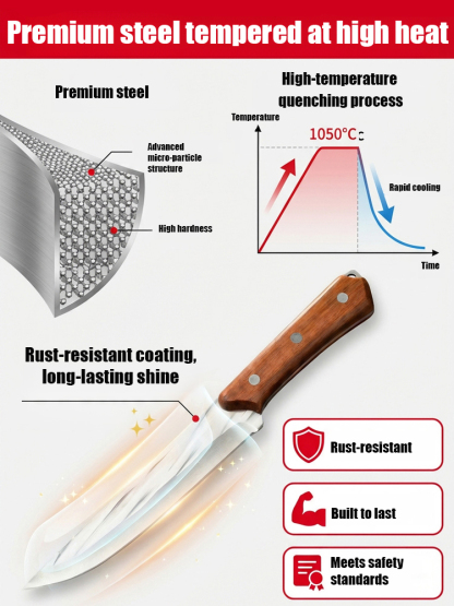 Time-Limited Special Offer 📣 Professional Butcher/ Household Knives, ultra-smooth cutting with zero resistance, durable & rust-proof for a decade ⚔️
