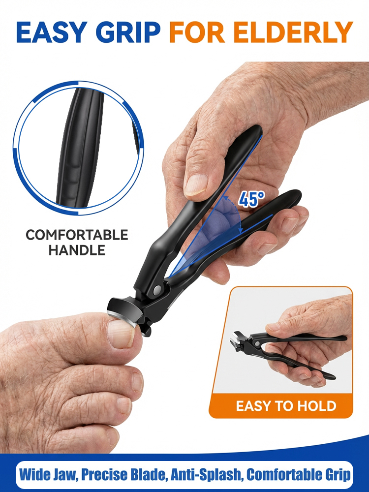 ✂️Ergonomic, Effort-Saving Nail Clippers | Doctor Recommended, Easy Grip, Suitable for Thick Nails