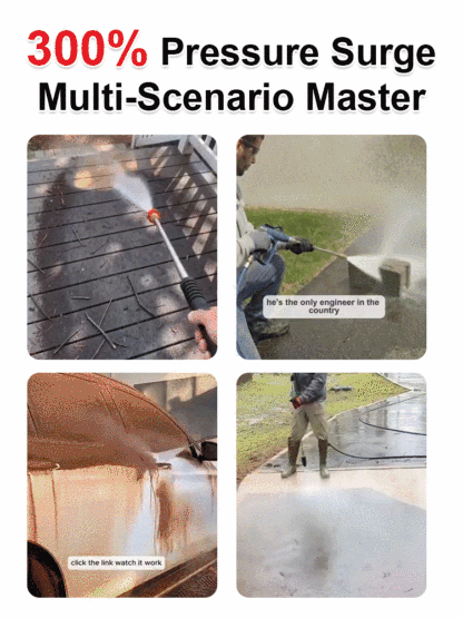 🚀Aircraft Carrier-Grade High-Pressure Cleaning Gun｜300% Pressure Increase・No Electricity Required・30-Second Stain Removal
