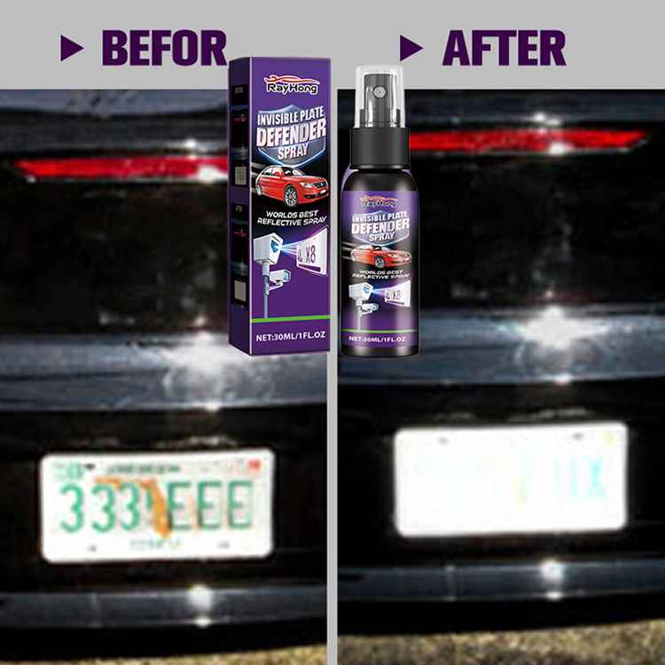 Scientifically certified nanocrystal coating, invisible license plate spray to prevent traffic tickets
