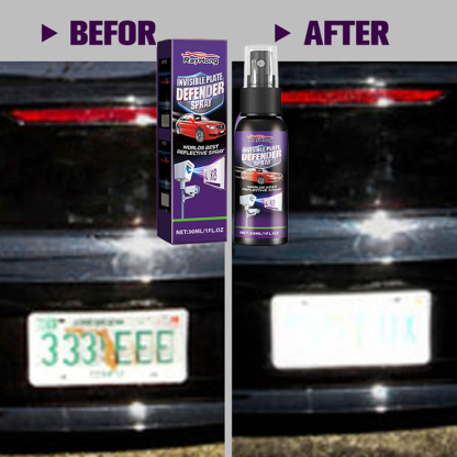 Scientifically certified nanocrystal coating, invisible license plate spray to prevent traffic tickets