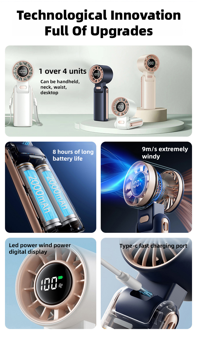 High-Speed Turbine Fan - Rapid Cooling & Efficient Air Circulation Fan