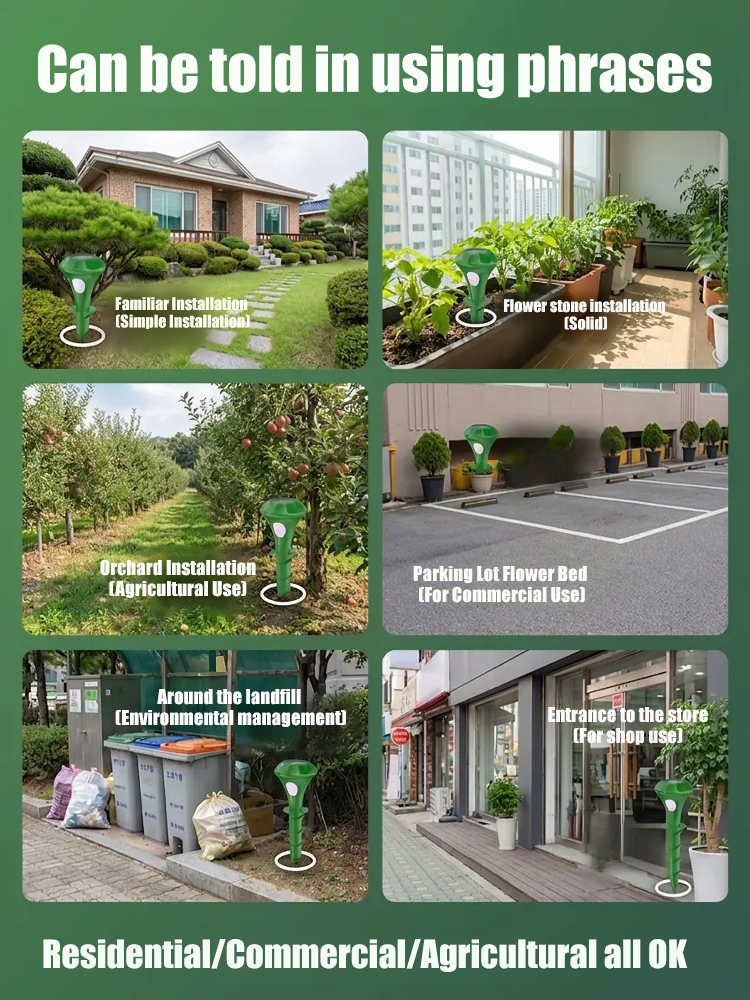 🌞Solar-Powered Ultrasonic Rats and Animals Repellent for Outdoors, Waterproof, Fully Automatic