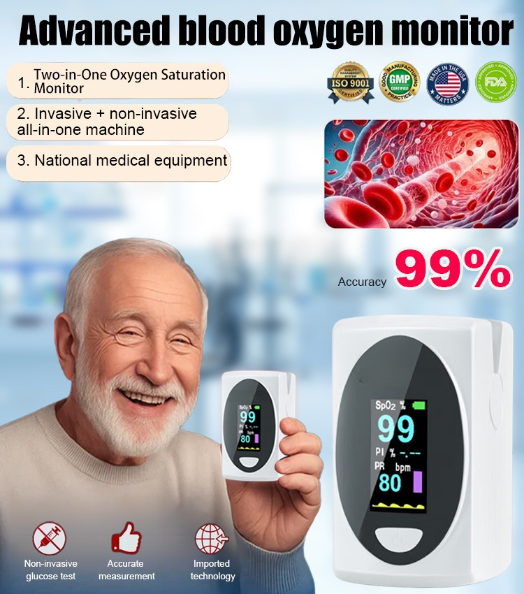 👨‍👩‍👧‍👦 This health monitor is suitable for the whole family, elders, kids and fitness groups. 🔬 Developed by Harvard scientific research, it is a medical-grade fingertip detector ✋ with non-invasive ❌💉 and painless clip-on design.