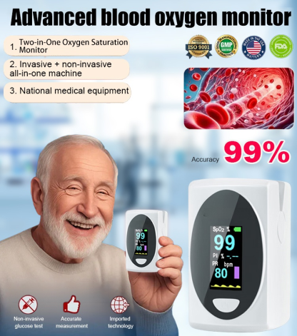👨‍👩‍👧‍👦 This health monitor is suitable for the whole family, elders, kids and fitness groups. 🔬 Developed by Harvard scientific research, it is a medical-grade fingertip detector ✋ with non-invasive ❌💉 and painless clip-on design.