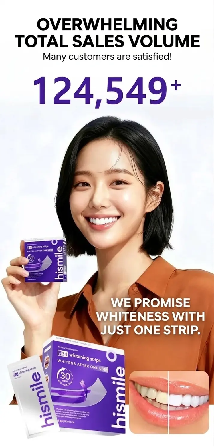 Teeth Whitening Solution - Brighter Smile in 7 Days, Stain Removal in 30 Minutes