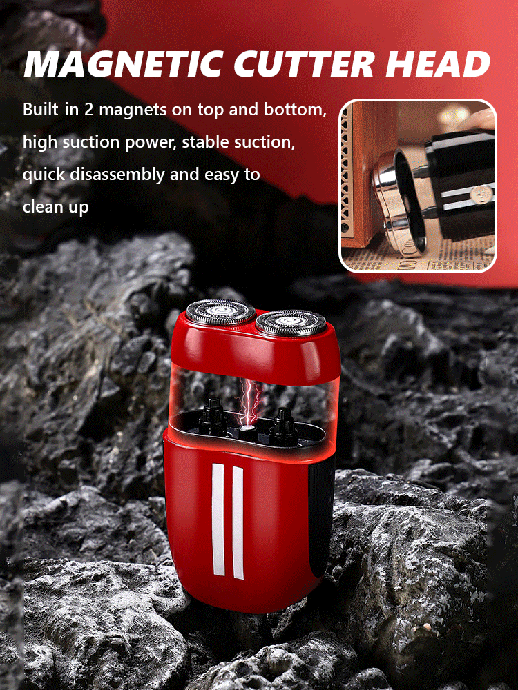 🪒Stubble Remover🧔🏻‍♂️, shaves stubble clean in 30 seconds✅️, one charge lasts 2 months🔋