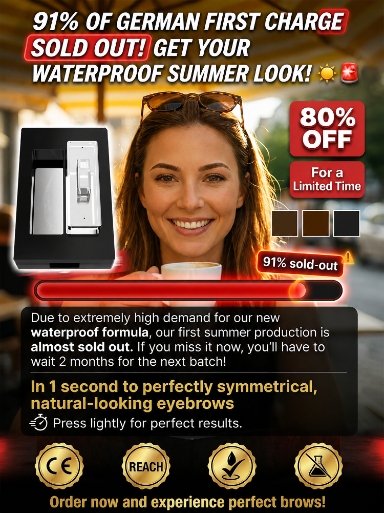 Waterproof Eyebrow Powder Set - Easy 3-Second Brow Stamp for Beginners
