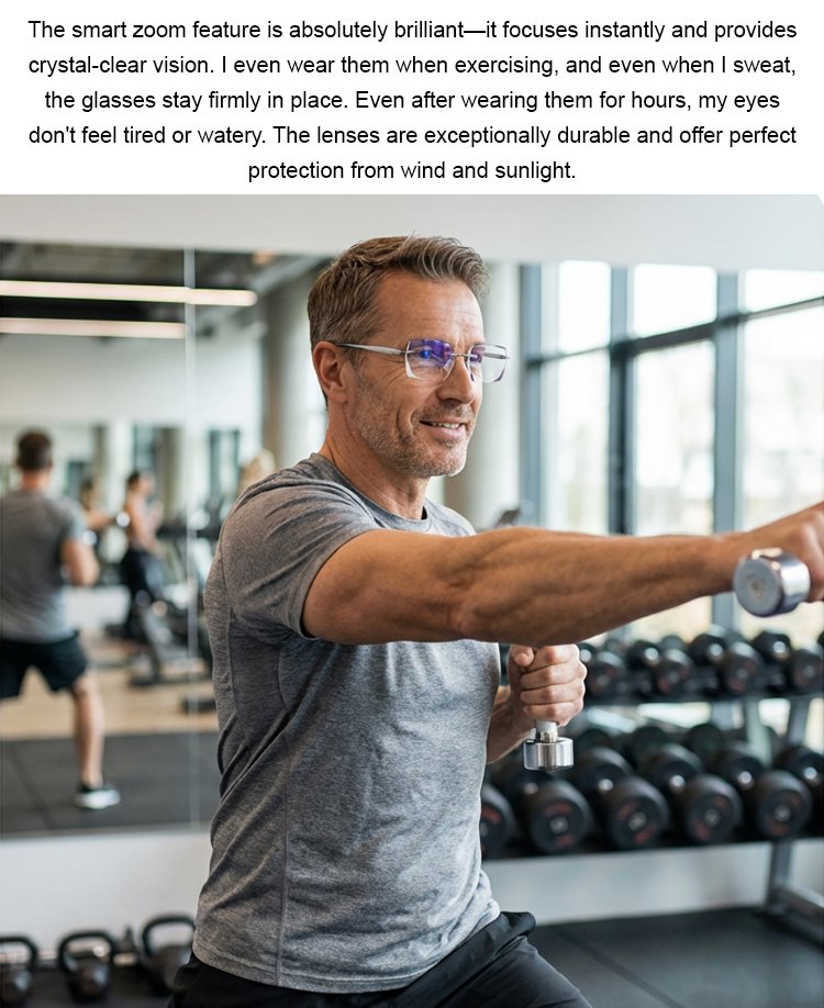 Intelligent Zoom Glasses - Clear Vision for Everyday Life