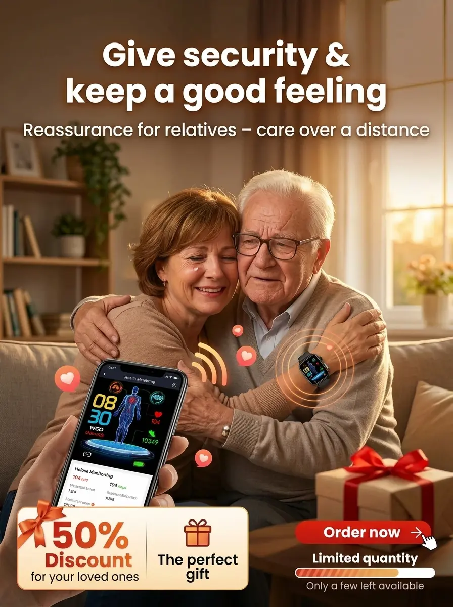 2026 Smart Health Watch - Painless Glucose Monitoring & Daily Health Tracking