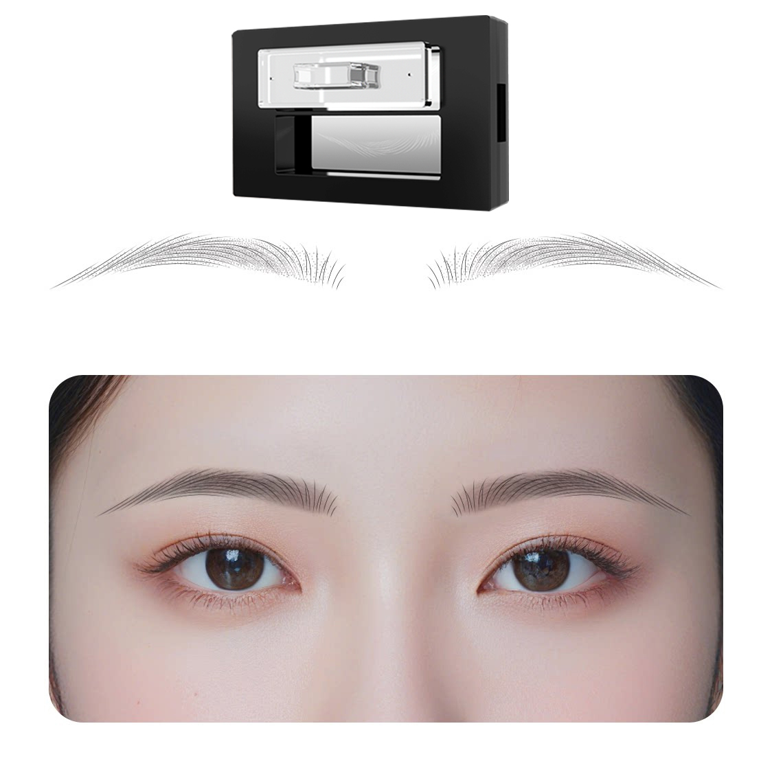 💫 Waterproof Eyebrow Powder Set: Perfect brows in a 3-second stamp—tailor-made for makeup beginners and those who struggle with precision.