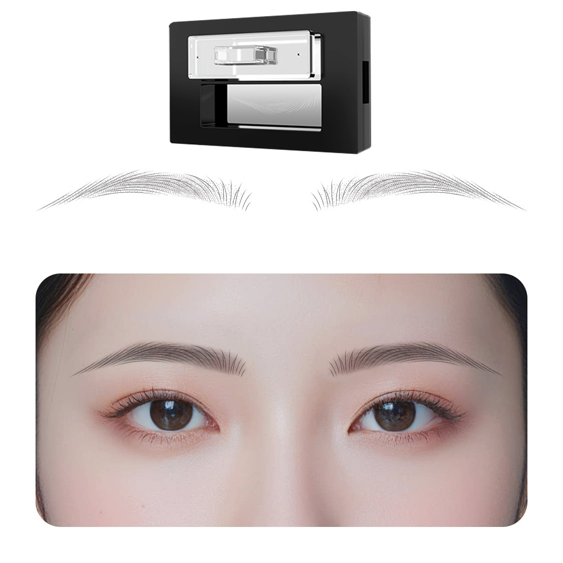 💫 Waterproof Eyebrow Powder Set: Perfect brows in a 3-second stamp—tailor-made for makeup beginners and those who struggle with precision.