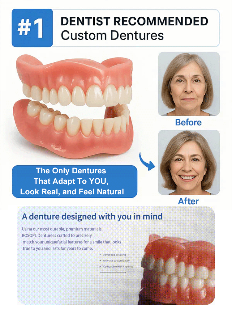 【🦷Buy One Get One Free】Medical-Grade Denture Set✨Hospital-Quality, Safe, Comfortable, and Perfectly Fitting!