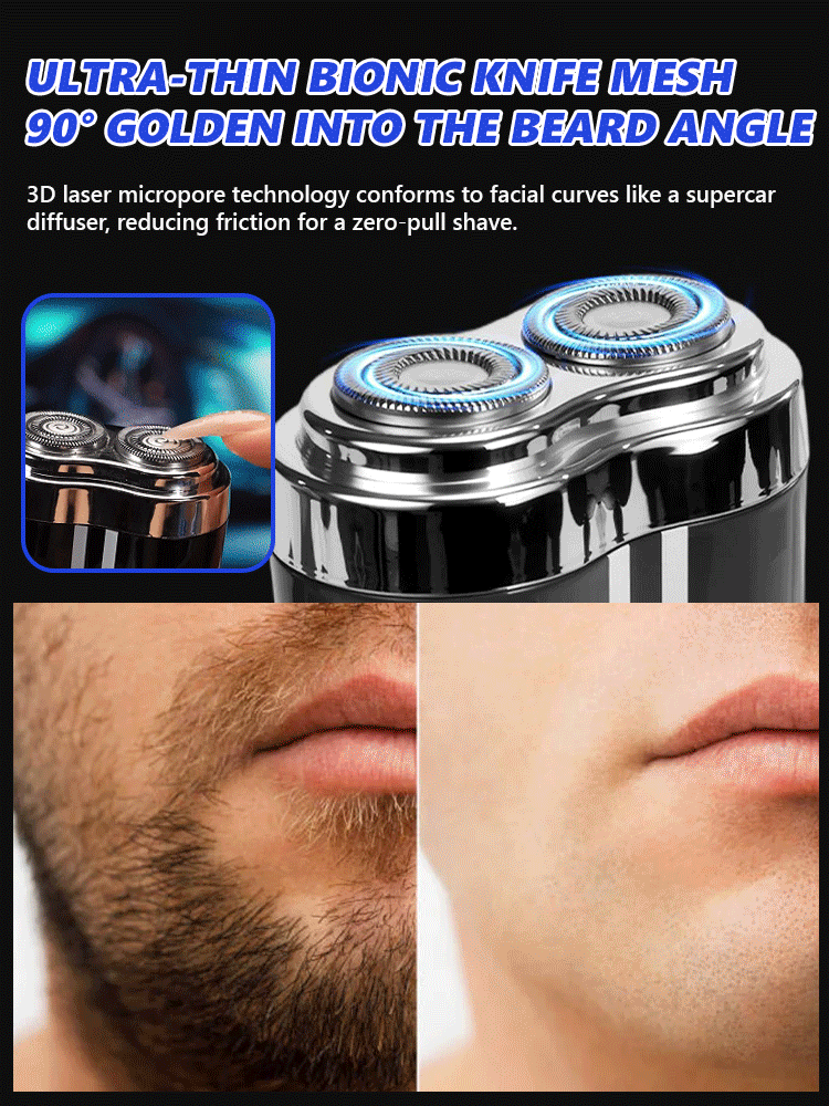 🪒Stubble Remover🧔🏻‍♂️, shaves stubble clean in 30 seconds✅️, one charge lasts 2 months🔋