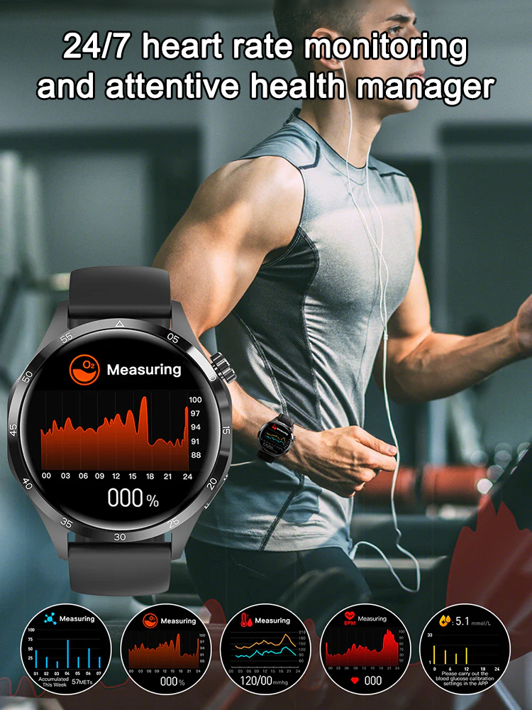 【🔥50% Off】❤️ Flagship Smartwatch for Health Protection, 24/7 Health Data Center🥰
