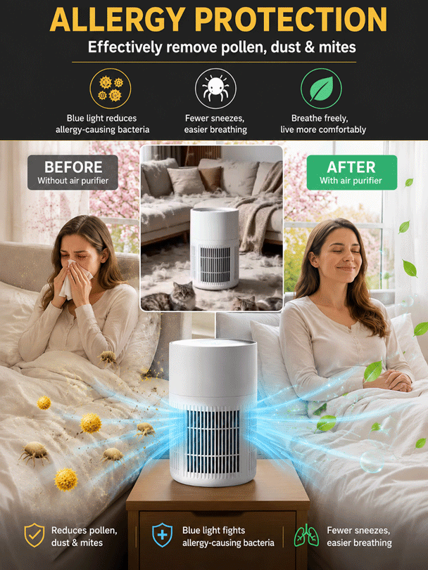 ✨ 9th Gen Pet Air Purifier | 5-Star Clean Air 🏨