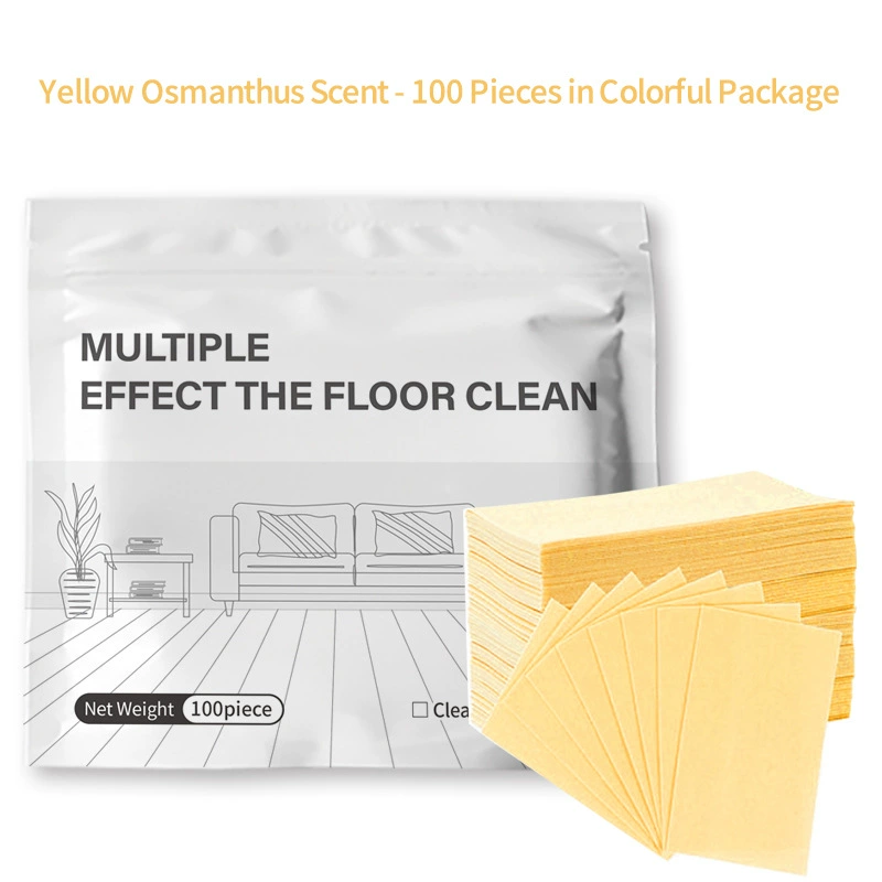 💦1-Second Instant Dissolving All-Purpose Home Floor Cleaning Sheets: Soak and wipe for effortless, rapid cleaning.