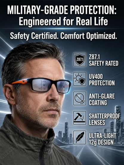 ✅ Stop swapping glasses forever! One pair for seamless vision and instant sun protection.