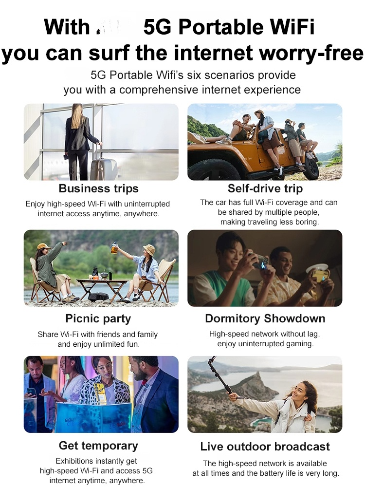 【💥50% OFF】🛜WiFi 6 Portable Satellite Router🛰️Lifetime free monthly fees, unlimited data💫