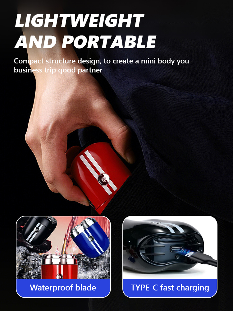 🪒Stubble Remover🧔🏻‍♂️, shaves stubble clean in 30 seconds✅️, one charge lasts 2 months🔋