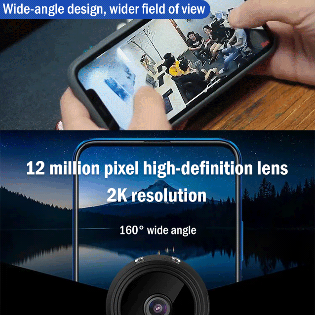 ✅🤖Ultra-clear wireless WiFi camera for discreet monitoring, monitor scene dynamics anytime, anywhere💫