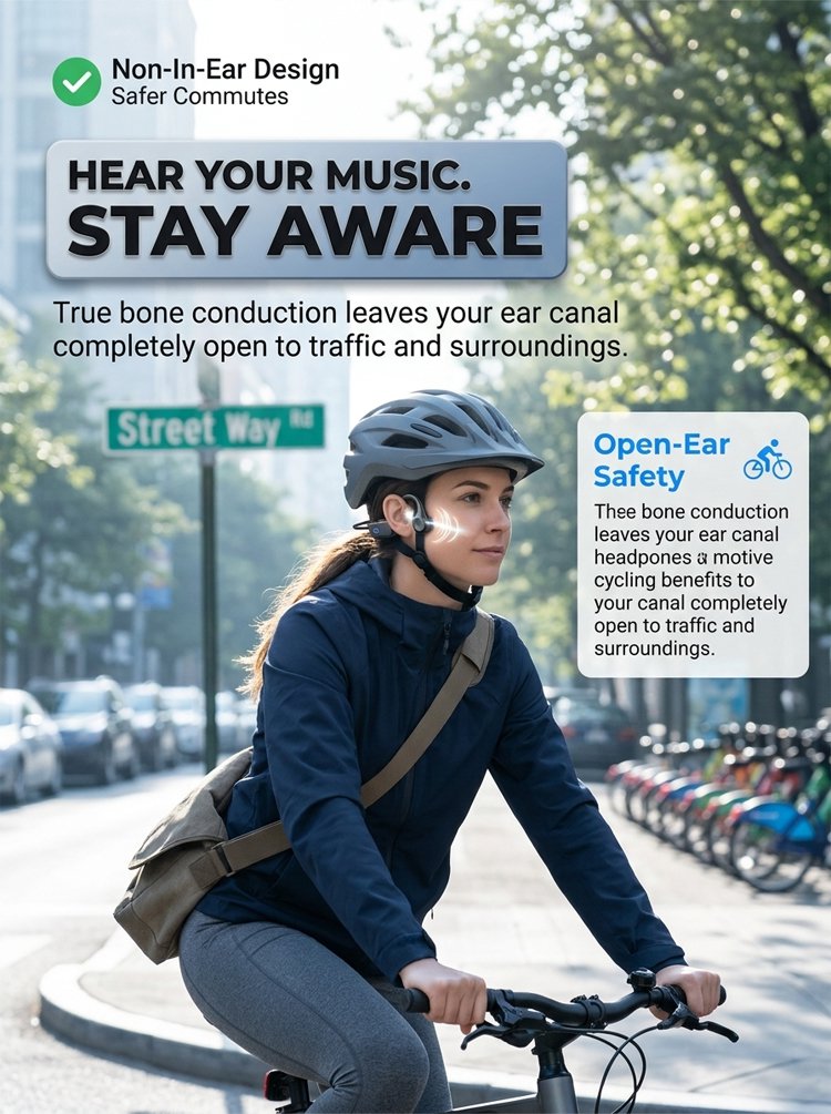 Knochenschall-Bluetooth-Kopfhörer – Open-Ear-Komfort-Audio für Senioren und den täglichen Gebrauch