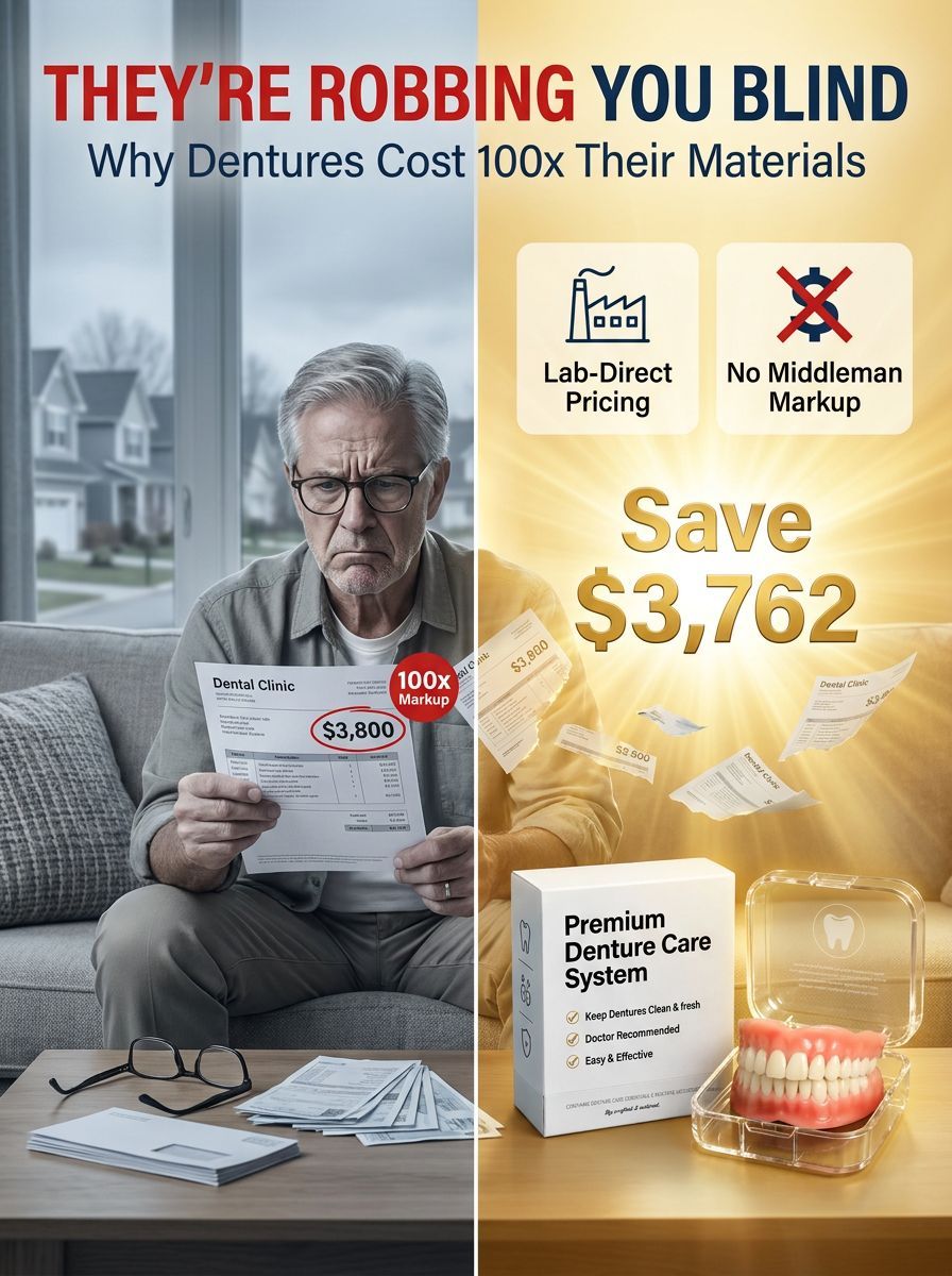 🦷 Direct from the lab: Professional-grade denture kit, instantly regain a natural and perfect smile. Save thousands in exorbitant clinic fees.