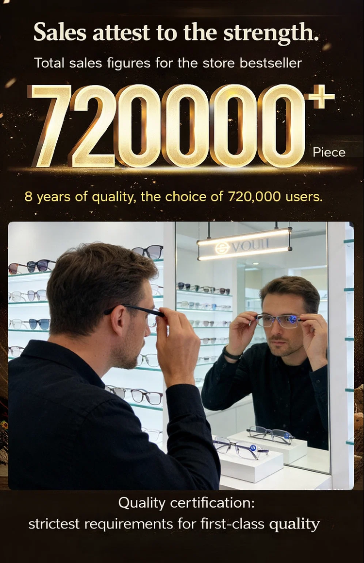 Smart Auto-Focus Adaptive Glasses - Automatic Vision Adjustment Ready to Wear Eyewear