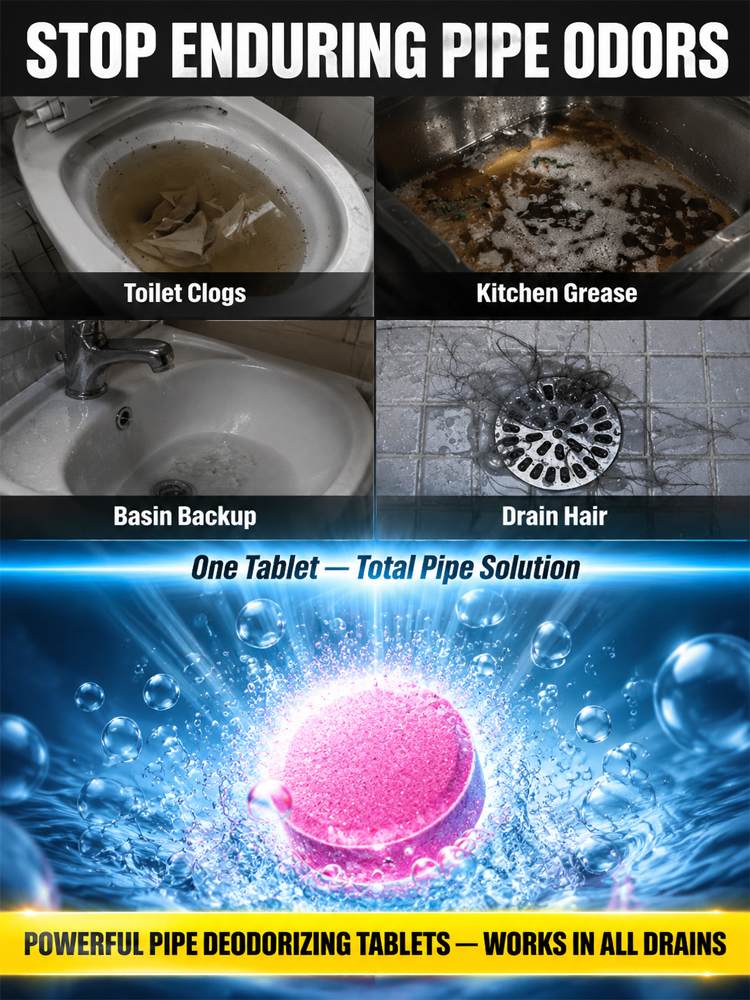 Drain cleaning and odor control