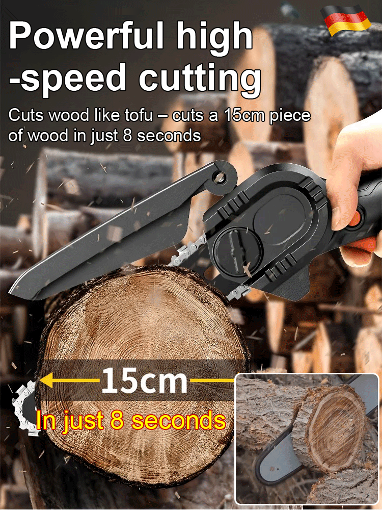 【Free trial】Outdoor logging cordless saw, can be used with one hand, powerful, long battery life