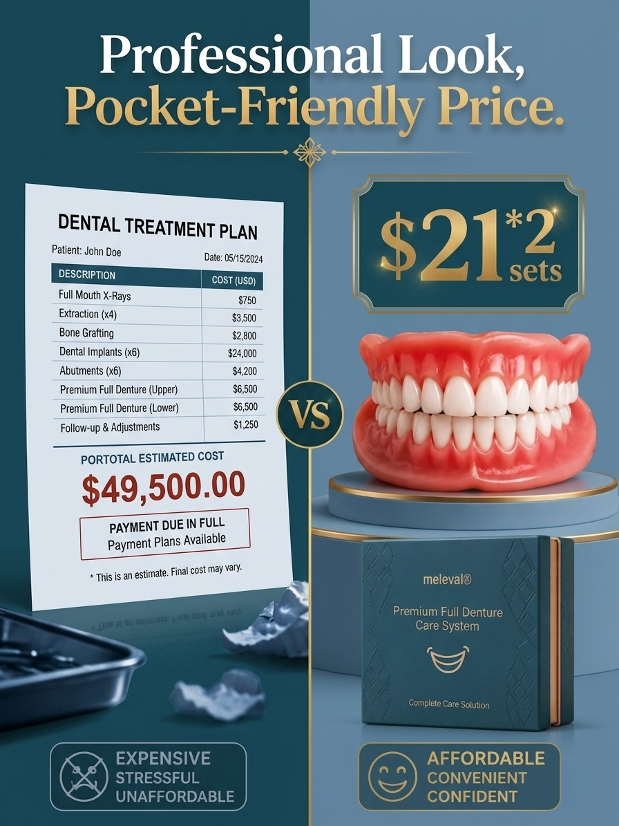 Medical-Grade Silicone Teeth Veneers - Thermoplastic Removable Cosmetic Dental Cover Set