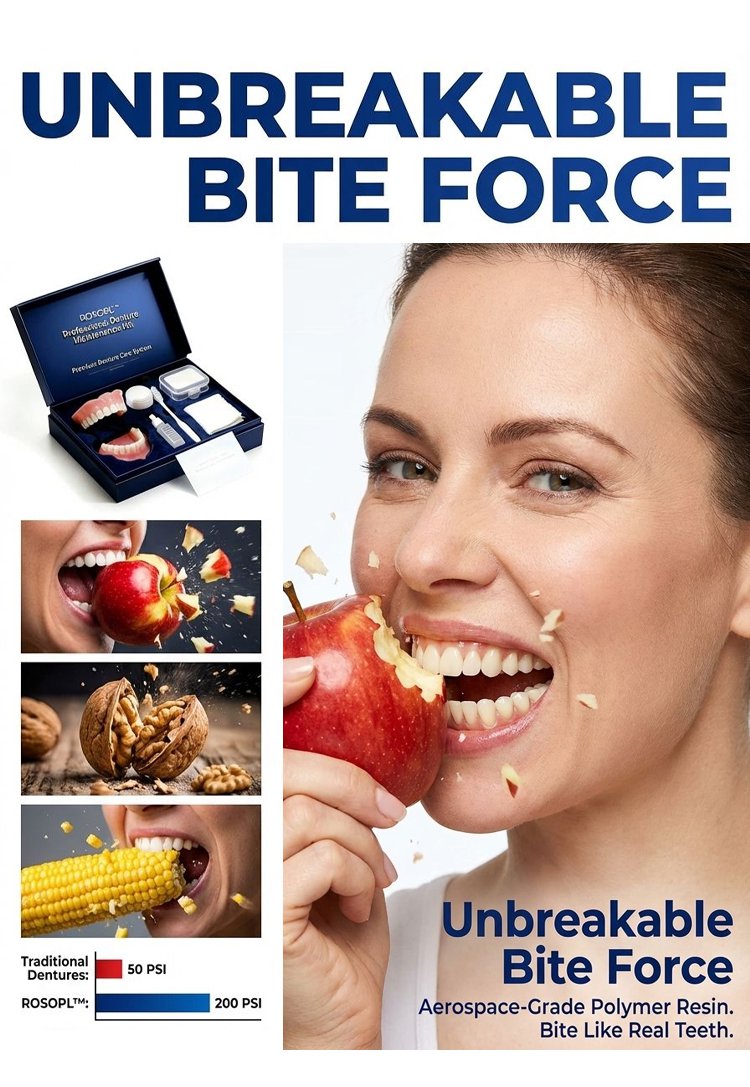 Professional Denture Set - Medical-Grade Full Tooth Replacement Solution